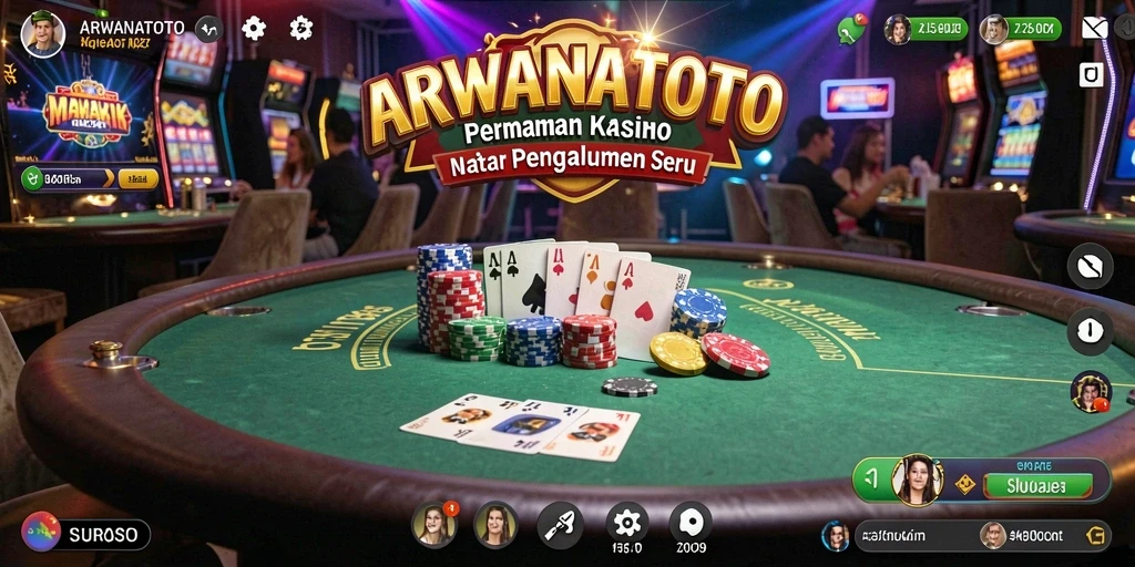 Tampilan menarik gameplay Kasino ARWANATOTO yang mengasyikkan.