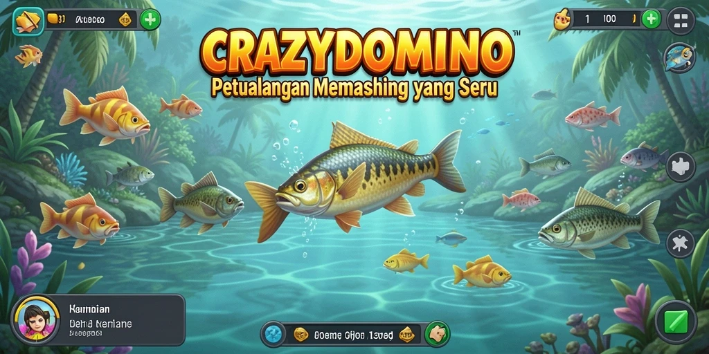 Tangkapan ikan besar di <strong>CRAZYDOMINO</strong>, visual gameplay yang memukau.