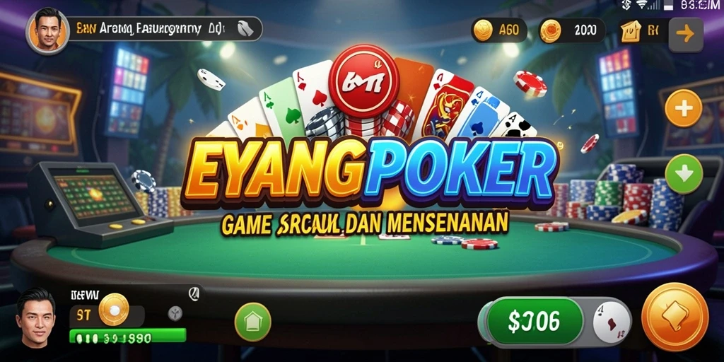 Tampilan menarik dari gameplay seru EYANGPOKER.