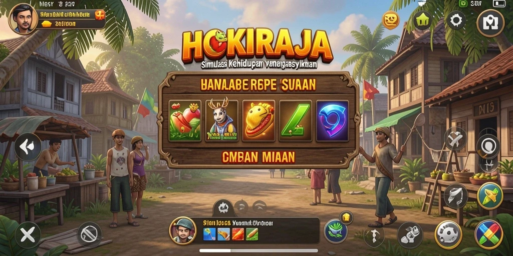 Tampilan gameplay HOKIRAJA yang menarik dan interaktif.