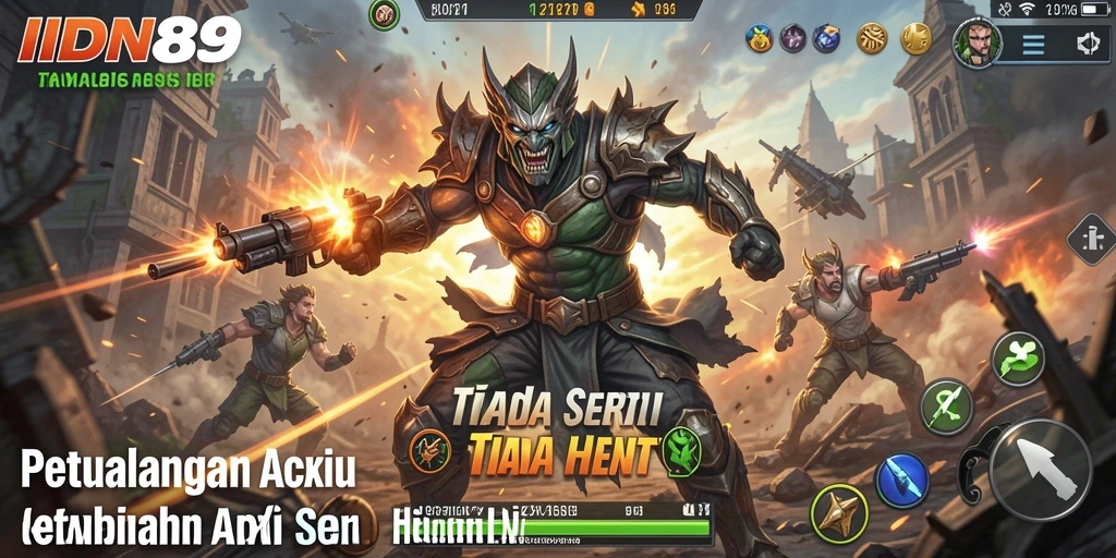 Screenshot yang menunjukkan aksi seru dalam gameplay IDN89.
