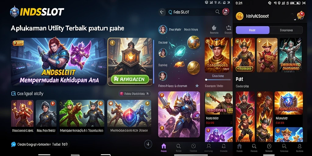 Tampilan antarmuka INDSLOT yang user-friendly dan menarik.