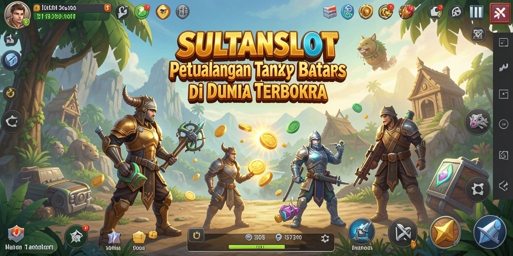 Gameplay SULTANSLOT yang seru dalam dunia terbuka.