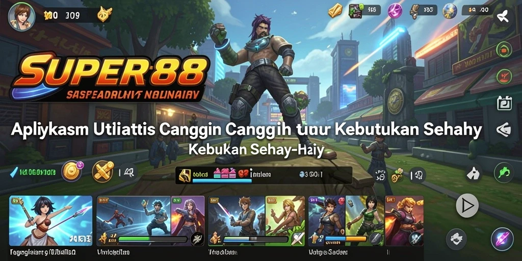 Tampilan antarmuka pengguna yang intuitif pada SUPER88.